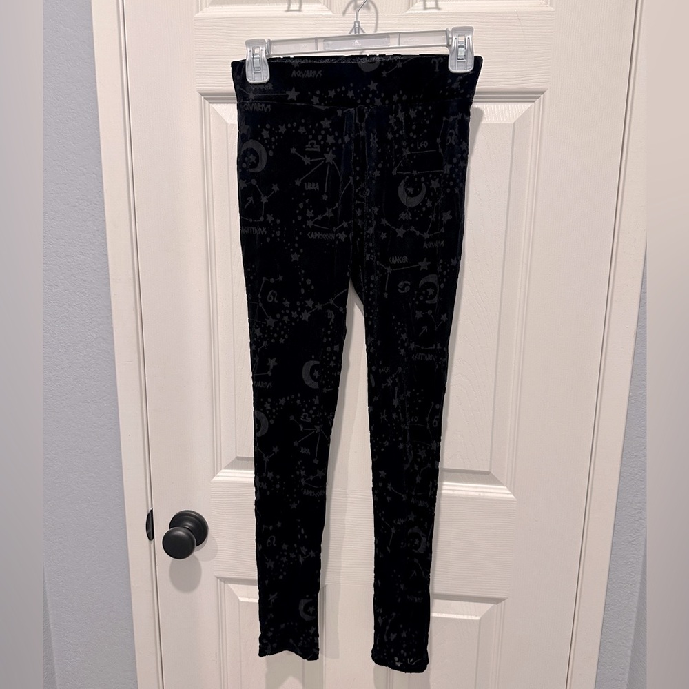 Killstar burned velvet zodiac leggings